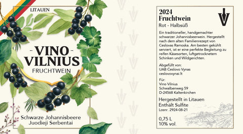 Schwarze Johanisbeere-Fruchtwein